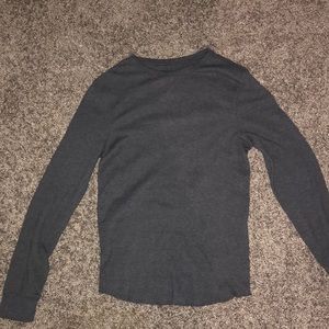 Grey urban pipeline long sleeve shirt